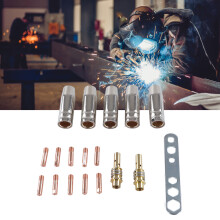 Welding Protection Nozzle & Contact Tip Set for MB15 Copper Torch Consumables