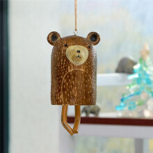 Carillon à Vent Vintage - Style Boho, Adapté pour la DéCoration ExtéRieure, Jardin, Terrasse. Carillon éOlien Animal Mignon Marmotte, D