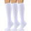 Women's Combed Cotton Knee-High Socks Seamless Toe Black 1