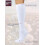 Women's Combed Cotton Knee-High Socks Seamless Toe Black 3