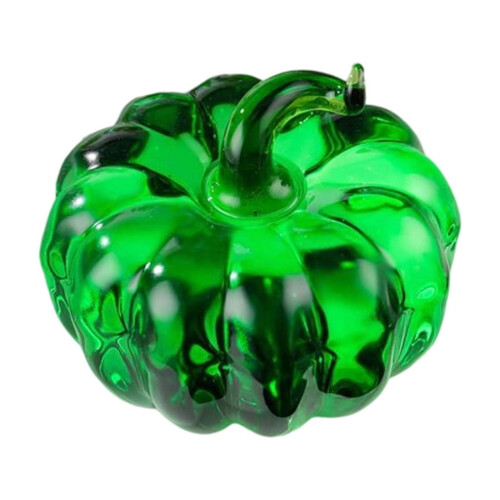 Handgemaakte pompoendecoratie van kristalglas (1 stuk) 1