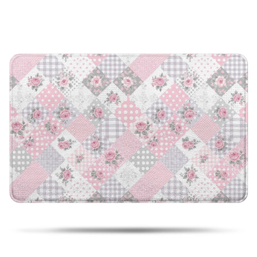 Tapete de banheiro Pioneer Flower Floral Antiderrapante 20x32 polegadas
