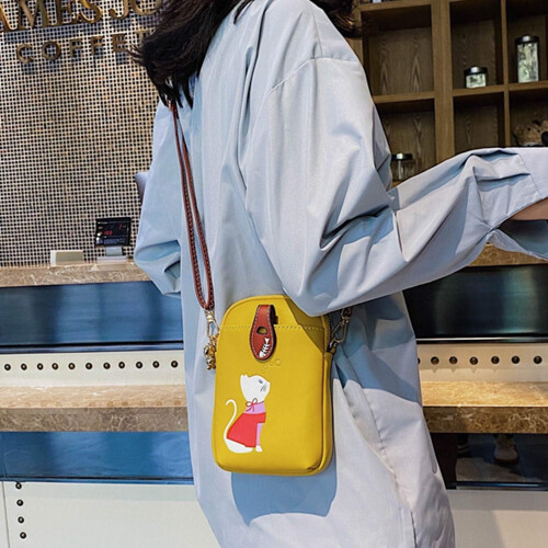 Μικρή τσάντα τηλεφώνου Crossbody για γυναίκες Δερμάτινες χαριτωμένες τσάντες 2