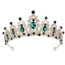 Rode en gouden kroontjes voor vrouwen/meisjes – Koninklijke tiara haaraccessoires voor feestjes, Halloween, gala's, verjaardagen, bruiloften en