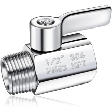 Supapă de închidere pentru cap de duș, oțel inoxidabil 304, 1/2 inch NPT