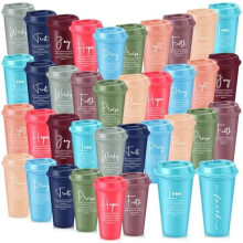 Confezione da 40 tazze da caffè cristiane da 473 ml (16 oz) con coperchio