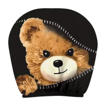 Teddy Bear autós fejtámla huzat, puha, lélegző, 1 db