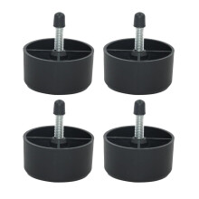 4 stuks ronde meubelpoten, bankpoten, fauteuilpoten, mid-century modern vervangingsonderdelen