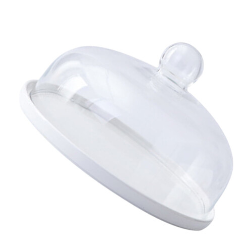 Cúpula de cristal transparente con base de cerámica7 2