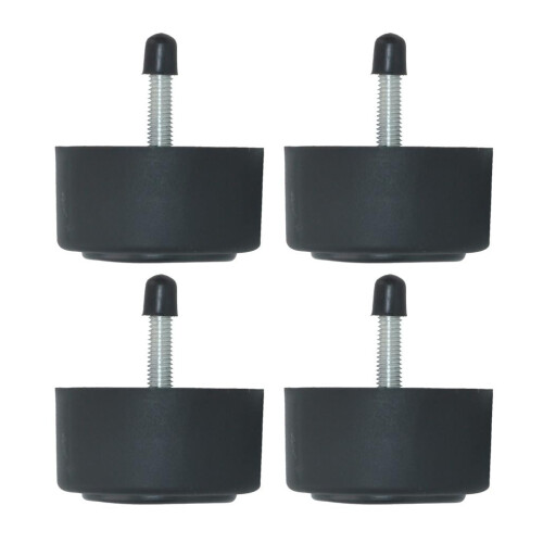 4 runde Möbelfüße, Sofafüße, Couchfüße, Mid-Century Modern Ersatzteil 2