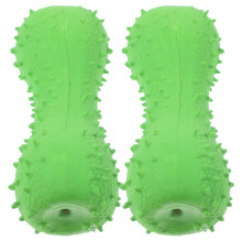 2 stuks latex speeltjes voor puppy's en honden, klein, lichtgroen