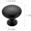 Kitchen Cabinet Knobs Matte Black Zinc25Pack 3
