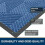 Half Circle Outdoor Doormat, Woven Polyester & Rubber, 1 4