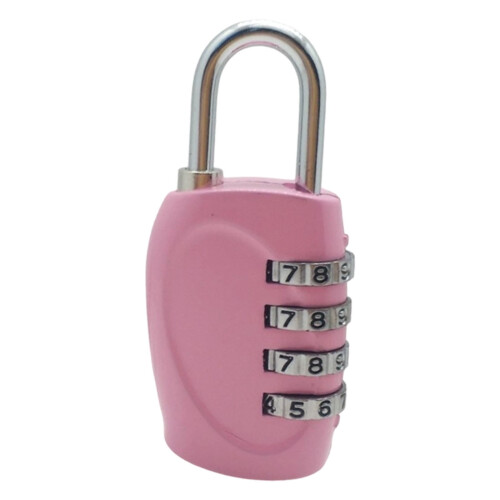 Λουκέτο Niriyo Pink 4-Digit Combo – Κλείδωμα ντουλαπιού, αποσκευών και εργαλειοθήκης για 1