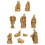 Kerststal met harsbeeldjes, 10 stuks 1