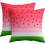 Vattenmelon örngott 20x20 tum, bomullslinne, 2-pack 1