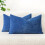 Lot de 2 housses de coussin en chenille 45 x 45 cm 1