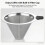 Καφετιέρα Pour Over από πυρίμαχο γυαλί 13,5oz 4