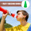 Outdoor Activities Cheer Megaphone Plastic Green 1Pack 6