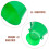 Outdoor Activities Cheer Megaphone Plastic Green 1Pack 4
