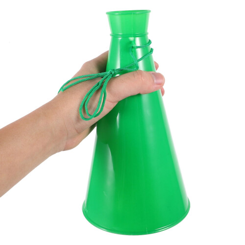 Outdoor Activities Cheer Megaphone Plastic Green 1Pack 2