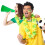 Outdoor Activities Cheer Megaphone Plastic Green 1Pack 8
