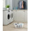Witte plastic wasmand 17,75 x 9,38 x 25,75 inch 5
