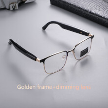 2024 New Unisex Smart Glasses - Auto-Dimming/Anti-Blue/Antifog Lens, Wireless Audio/Call, 3-Second Response, Metal Frame, Christmas Gift