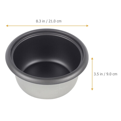 Rice Cooker Inner Pot 1.5-Cup Universal Inner Pot, Silver - Multipurpose Design 1