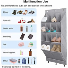 Organisateur de chaussures à suspendre à la porte – 13 poches, Oxford 600D, 23 cm