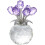 Figurine de rose en cristal violet – Coffret cadeau 1
