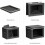Stackable Storage Bins with Lids – Foldable Closet Boxes, Wardrobe Organizer with Window, 6-Pack Dark Grey 7