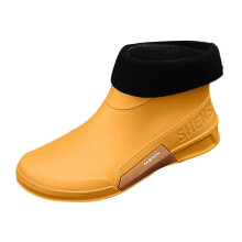 Regenlaarzen voor dames, enkellaarzen, waterdichte, antislip, casual schoenen, korte regenlaarzen met wijde schacht voor tuinieren, buitenwerk en