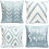 Fodere per cuscini decorativi in lino, set da 4 pezzi, 45x45 cm. 1
