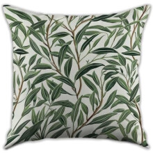 Funda de almohada de franela floral vintage de 45 x 45 cm.