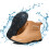 Botas de chuva femininas impermeáveis de cano curto, antiderrapantes e com cano largo. 7