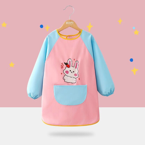 Grembiule da disegno per bambini con tasca e maniche lunghe 1