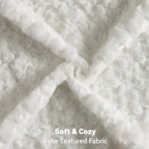 Housses de coussin texturées roses blanches (lot de 2), 45 x 45 cm 1