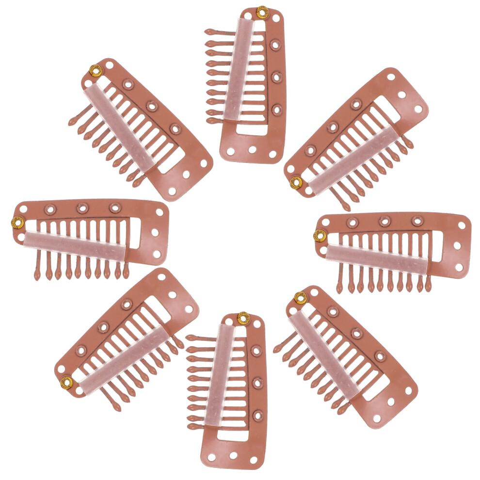 30 Pcs Pin Curl Clips Hair Wigs Wig Clip 3.50X2.00X0.50CM Brown