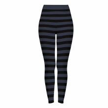 Női csíkos halloweeni jóganadrág – puha, tejfehér selyemből készült, bolyhosított leggings, rugalmas és sportos, S-3XL, többszínű