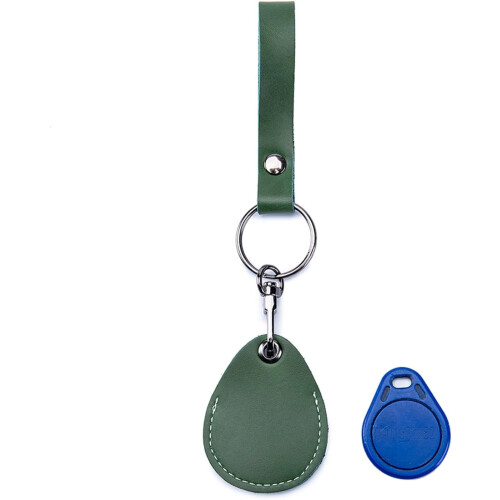 Porte-clés en cuir avec protection NFC 1
