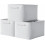 Faltbare Aufbewahrungsboxen aus Stoff, 3er-Pack, Grau 1