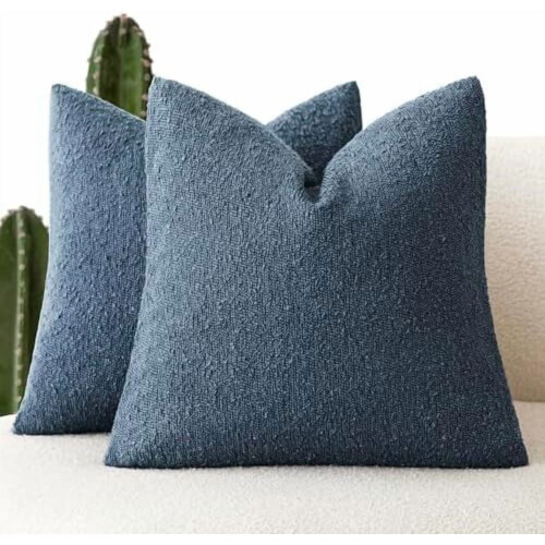Fețe de pernă Bouclé, pătrate, 45 cm, set de 2