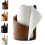 Paper Towel Holder Mango Wood Base Iron Mountain Design 1