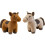 Knuffelpony, bruin, staand pluche dier 3