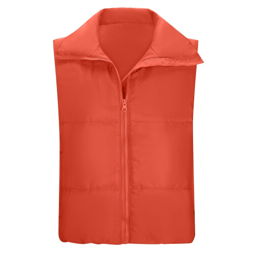 Damen-Freizeitweste, warm, einfarbig orange, wattiert, Größe L 2