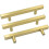 Gold Cabinet Handles T-Bar Pulls 5 Pack 128mm 1