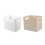 2 PCS File Storage Box Organiser Boxes with Lids Large Filing Folder Office White 5