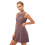 Vestido feminino sem mangas para tênis e golfe com shorts e 4 7