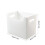 2 PCS File Storage Box Organiser Boxes with Lids Large Filing Folder Office White 2